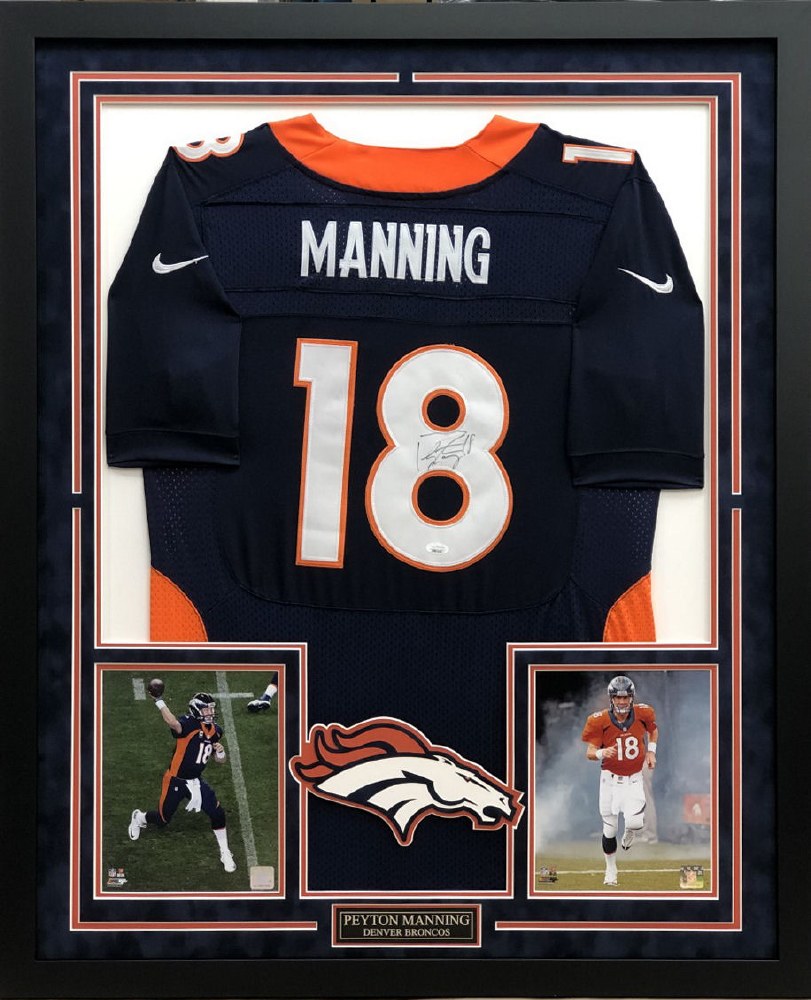 Peyton manning autographed clearance jersey